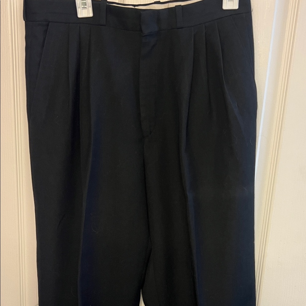 Cambridge Classics Black wool- poly Dress Trousers 33/29